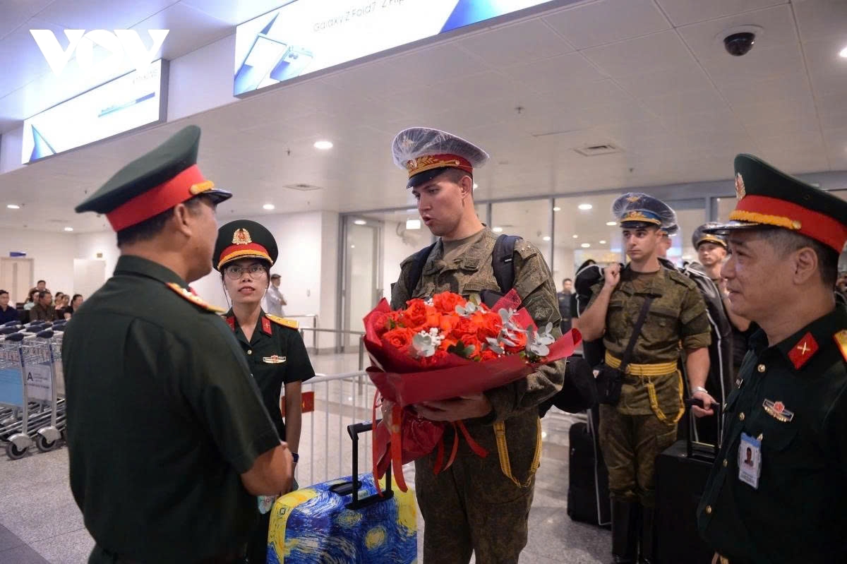 Russian soldiers arrive in Hanoi for military parade on Vietnam’s National Day
